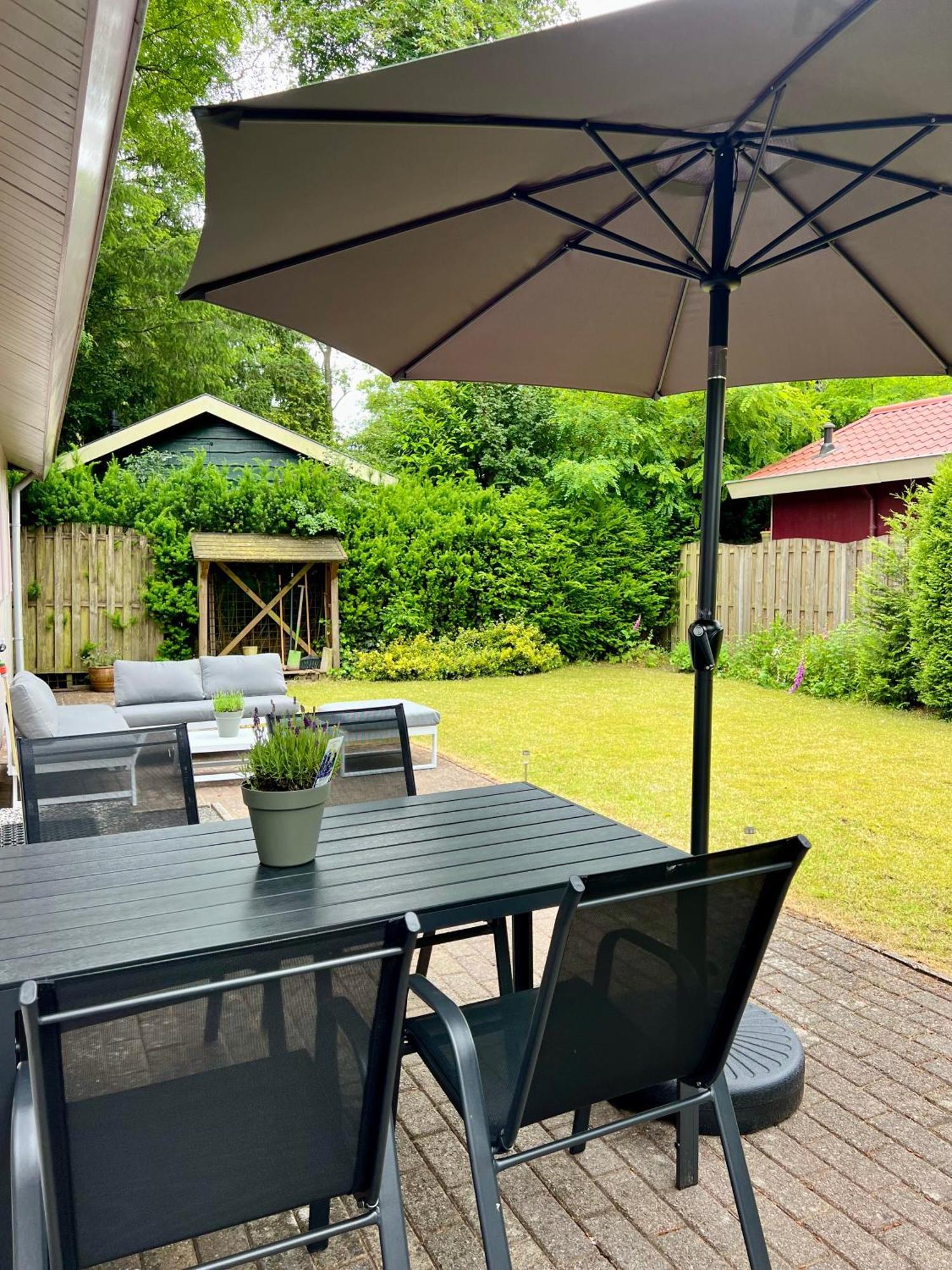 Luxe Boshuisje Met Prive Wellness & Jacuzzi Op De Veluwe Ermelo Exterior photo